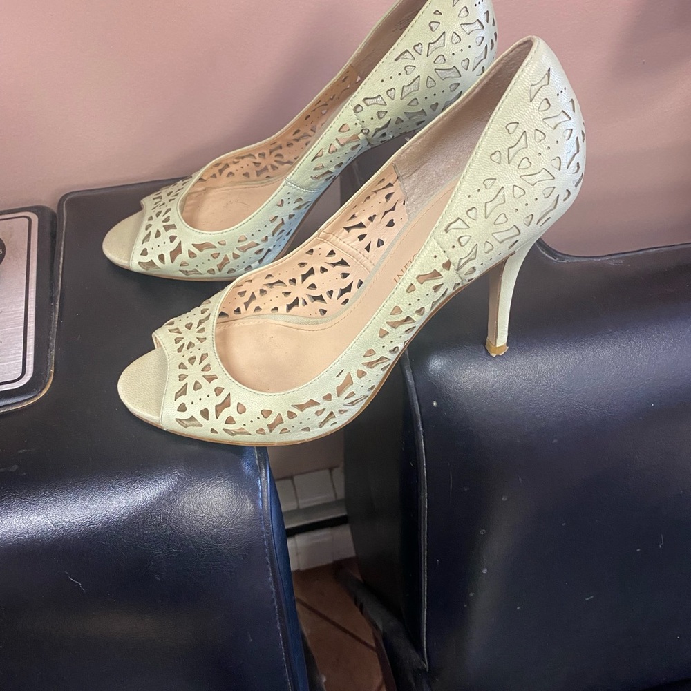 Light green heels